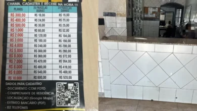 Agiota desafia autoridades ao deixar panfletos de empréstimo em delegacia de Aparecida