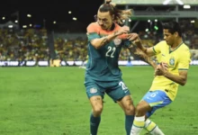 Brasil enfrenta dificuldades e tem gol anulado contra a Austrália