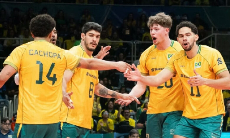 Brasil mantém invencibilidade no Sul-americano de vôlei com vitória sobre a Bolívia