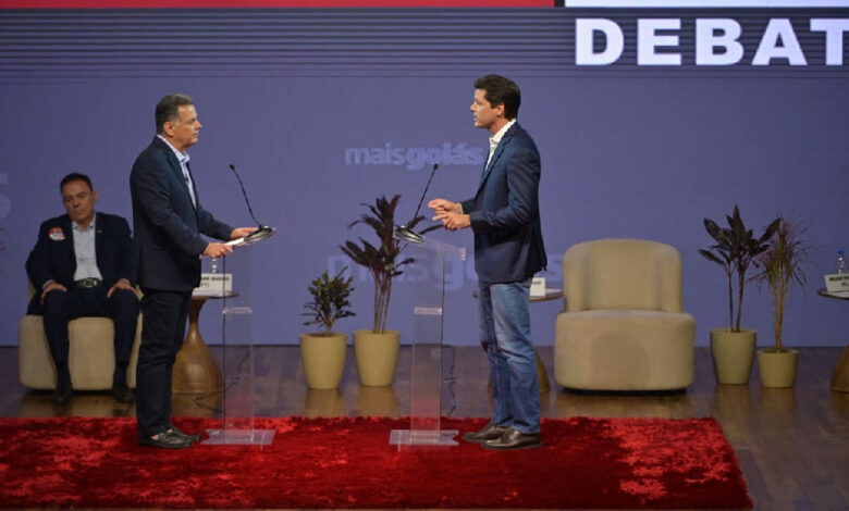 Clima esquenta entre Marconi Perillo e Daniel Vilela em debate eleitoral