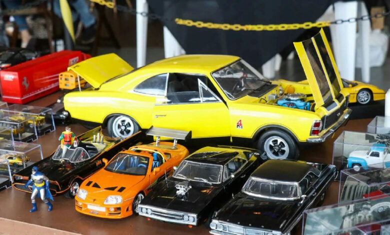 Colecionadores de miniaturas de carros têm encontro marcado em exposição gratuita no Aparecida Shopping