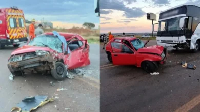 Colisão entre carro e ônibus na Go-174 resulta em morte de idoso
