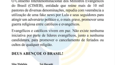 Conselho de pastores acusa campanha de Lula de incitar guerra religiosa com fake news
