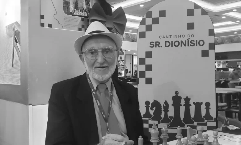 Dionísio Sganzerla morre aos 96 anos e deixa legado no xadrez de Goiânia