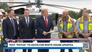 Discurso de Trump na Casa Branca fica inaudível após boicote da imprensa