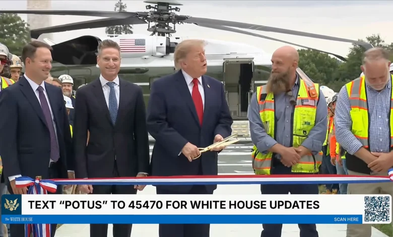 Discurso de Trump na Casa Branca fica inaudível após boicote da imprensa