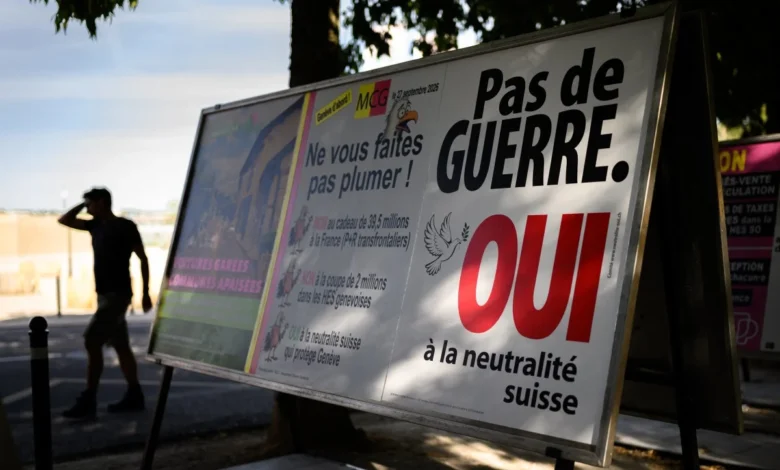 Eleitores suíços rejeitam proposta para endurecer neutralidade do país