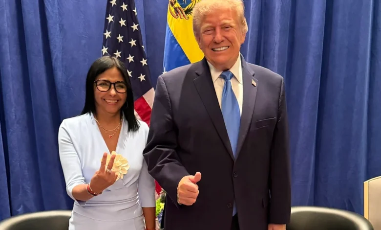 Encontro entre Trump e Delcy Rodríguez marca nova fase na diplomacia com a Venezuela