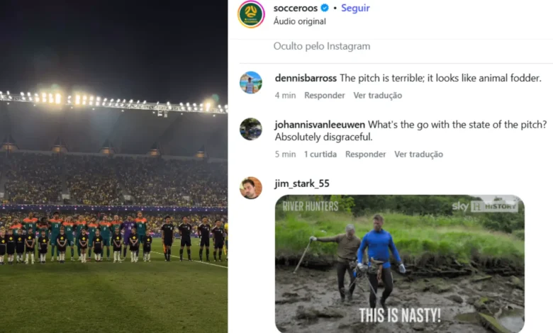 Estado do gramado em amistoso da seleção brasileira gera revolta na internet