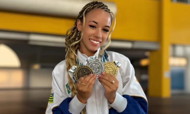 Liandra Guedes brilha no Brasileiro de Wushu com conquista de três medalhas