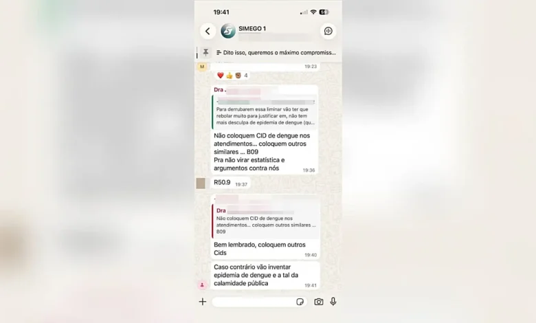 Médica é afastada após orientar subnotificação de casos de dengue em Goiânia