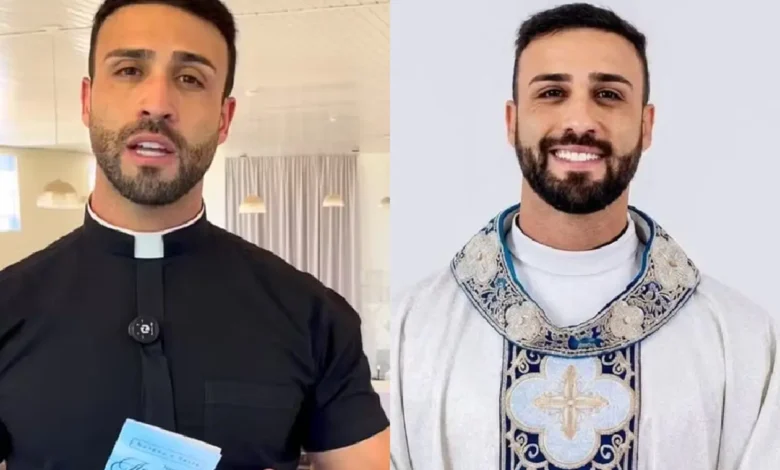 Padre João Paulo viraliza nas redes sociais por sua aparência física