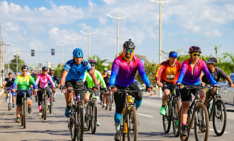 Passeio ciclístico em Senador Canedo promove conscientização no trânsito