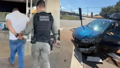 Perseguição policial em Goiânia termina com suspeito detido após colisão