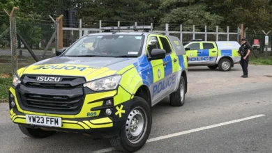 Polícia britânica isola área próxima a base aérea após incidente grave