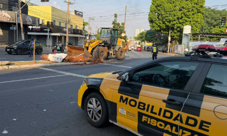 Prefeitura de Goiânia inicia readequação viária no cruzamento da Rua 240 com a Avenida T-2