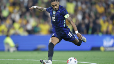 Raphinha comanda reação brasileira em empate movimentado contra a Austrália