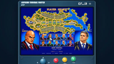 Supremo Tribunal Fighter transforma ministros do STF em personagens de videogame