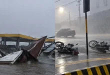 Temporal com ventos de 86 km/h causa destruição em Jataí e mantém cidades em alerta