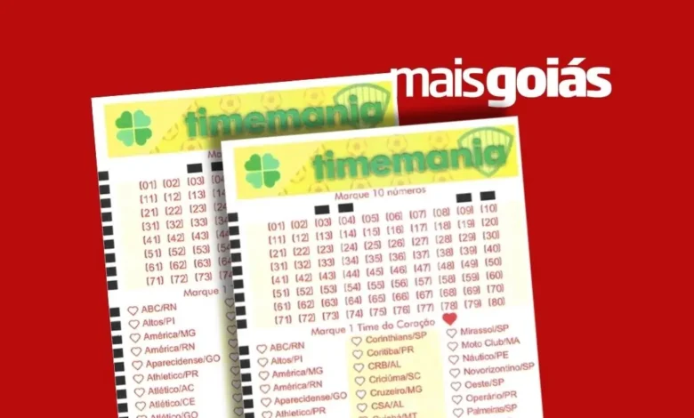 Timemania 2446 acumula e prêmio principal chega a R$ 16,5 milhões