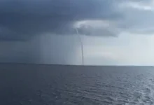 Tromba d'água impressiona moradores em Coari e viraliza nas redes sociais