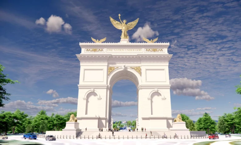 Trump planeja transformar novo arco monumental de Washington em base militar