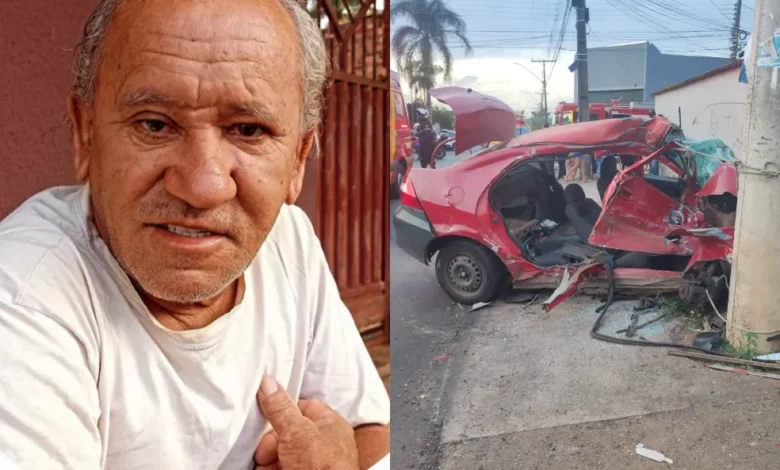 Acidente entre carro e caminhão no setor Lorena Park mata serralheiro de 67 anos em Goiânia