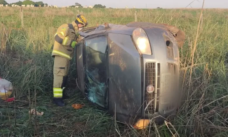 Acidente fatal na Go-139 resulta em morte de motorista após capotamento em Cristianópolis