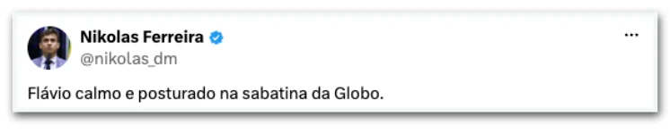 Aliados elogiam desempenho de flávio bolsonaro após sabatina na tv globo