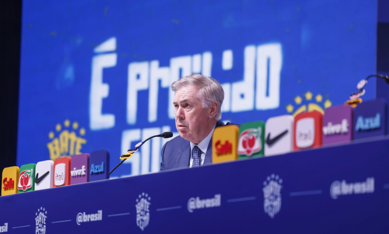 Ancelotti divulga lista de convocados da Seleção Brasileira nesta quinta-feira