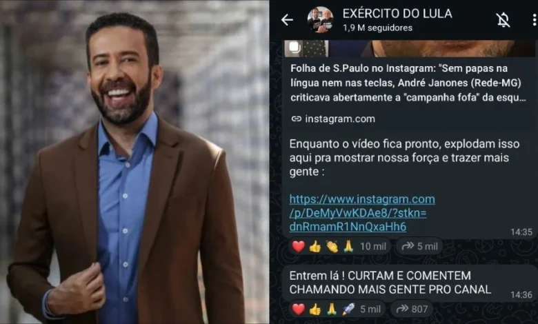 André Janones mobiliza base digital com a criação do canal Exército de Lula