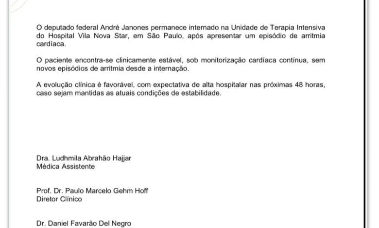 André Janones segue internado na UTI após quadro de arritmia cardíaca