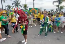 Ato de campanha no Rio de Janeiro repercute após registro de homem conduzido por corrente