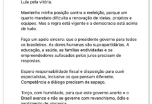 Augusto Cury cumprimenta Lula pela vitória e cobra responsabilidade fiscal