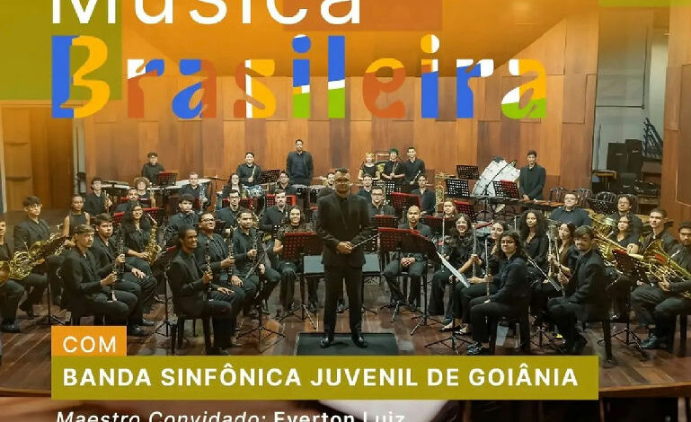 Banda Sinfônica Juvenil de Goiânia apresenta concerto gratuito no Martim Cererê