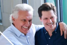 Caiado e Daniel Vilela oficializam apoio a Flávio Bolsonaro em Goiânia
