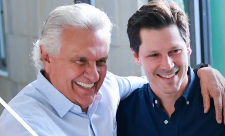Caiado e Daniel Vilela oficializam apoio a Flávio Bolsonaro em Goiânia