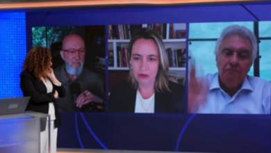 Caiado rebate questionamentos sobre apoio a Flávio Bolsonaro em entrevista
