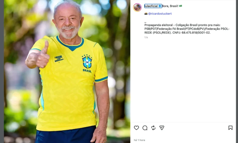 Campanha de lula e janones convoca eleitores a vestirem verde e amarelo