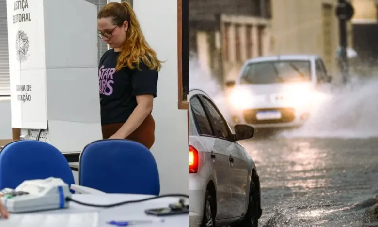 Chuva forte pode atingir eleitores durante votação em Goiás