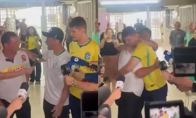 Cleitinho promove abraço entre eleitores rivais durante votação em Minas Gerais