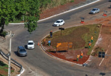 Comurg inicia projeto de paisagismo e revitalização em rotatória de Goiânia