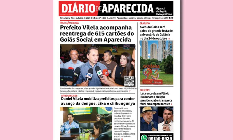 Confira os principais fatos locais cobertos na edição 4333 do diario de aparecida