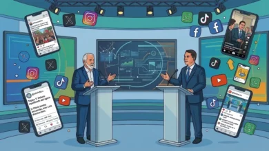 Debate entre Lula e Flávio Bolsonaro lidera menções digitais com foco em Ana Clara e polícia