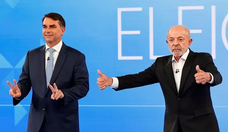 Debate presidencial na Globo tem troca de ataques entre Lula e Flávio Bolsonaro