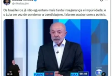Declaração de Lula sobre segurança gera críticas intensas de Políticos da oposição