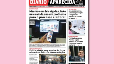 Edição impressa do Diário de Aparecida destaca balé, eleições e segurança pública