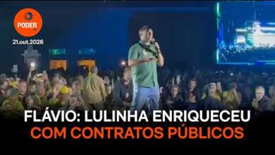 Eleições 2026: Flávio Bolsonaro acusa filho de Lula de enriquecimento ilícito