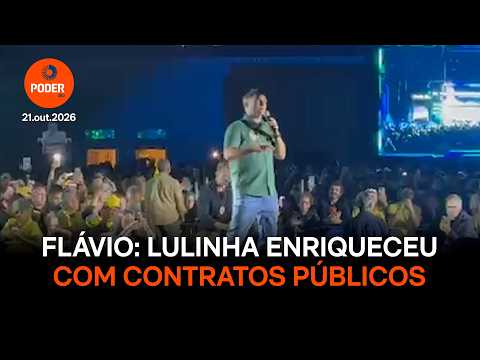 Eleições 2026: Flávio Bolsonaro acusa filho de Lula de enriquecimento ilícito
