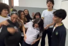 Estudantes de Goiânia realizam trend em homenagem a colega grávida